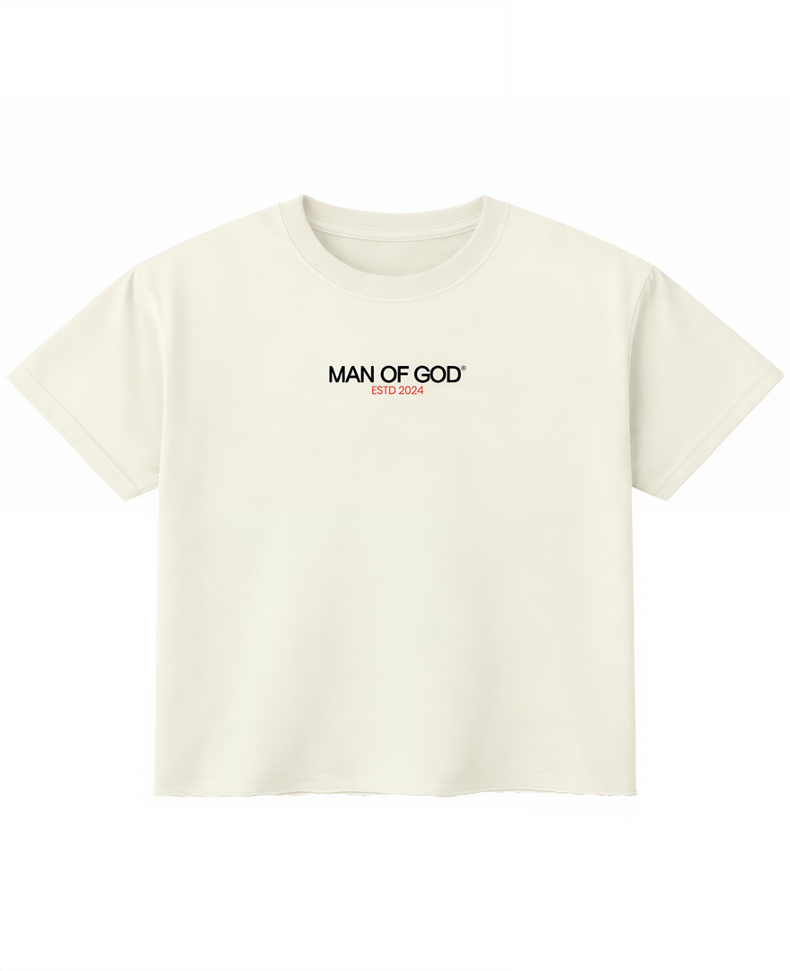 Unfazed Unstiched Hem Cropped Boxy Tee