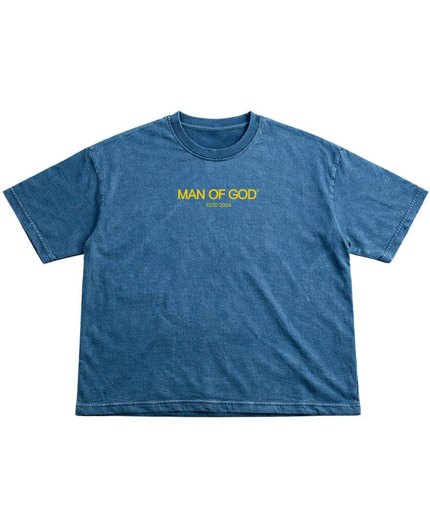 Audacity Denim Washed Cropped Boxy Tee