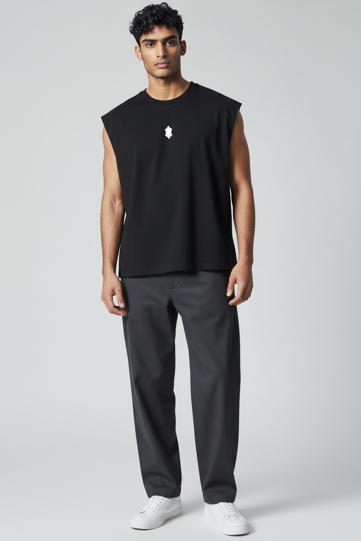 Vini Vidi Vici Tank Top- Black