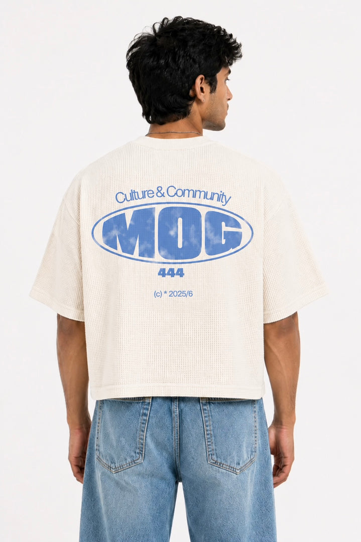 Culture & Community Half Sleeve Ribbed Waffle Tee