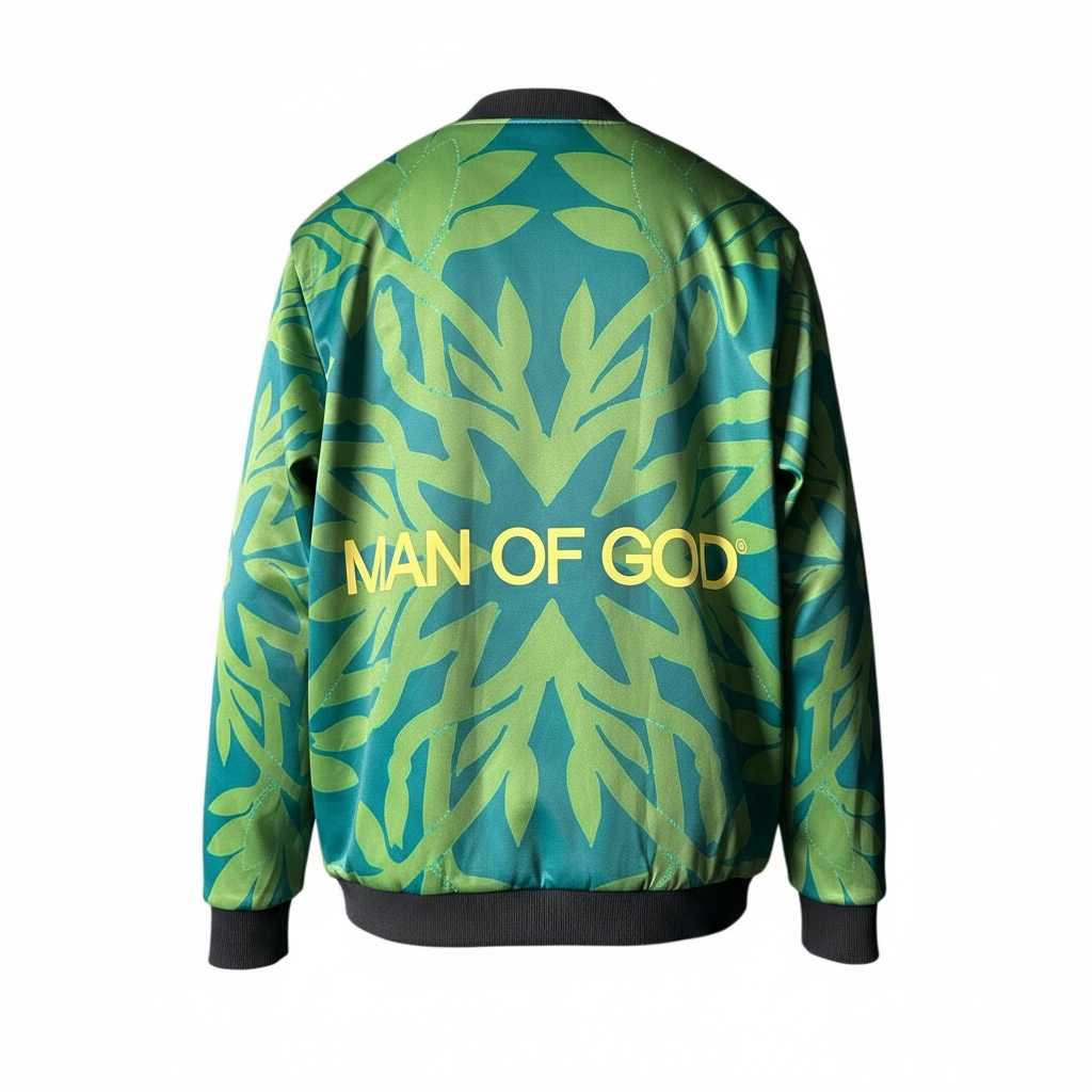 Eternal Bloom Mesh Bomber Jacket