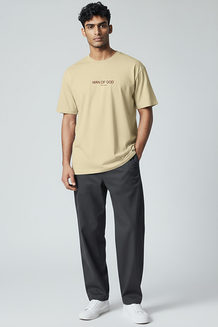 Supima Basics Tee- Beige