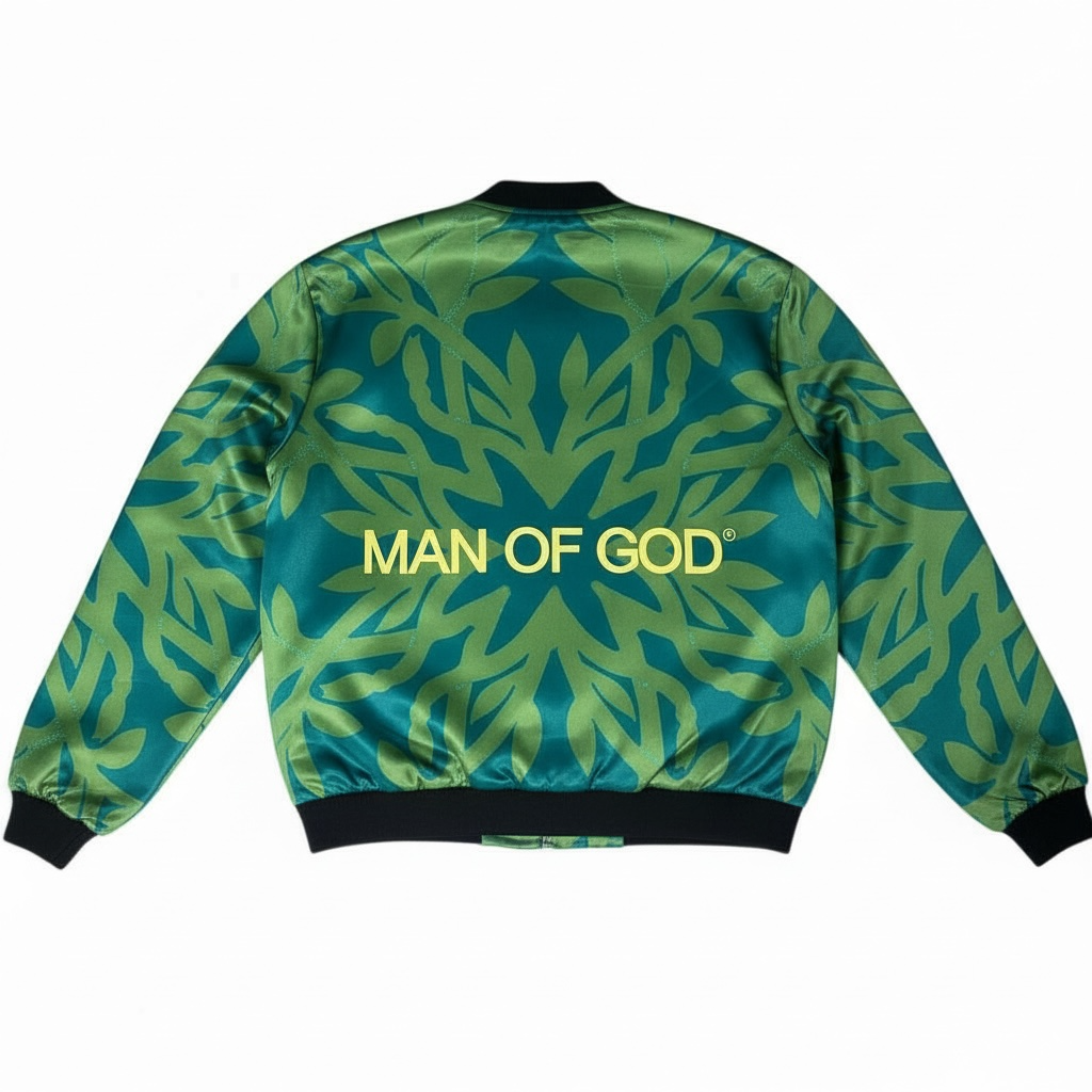 Eternal Bloom Mesh Bomber Jacket