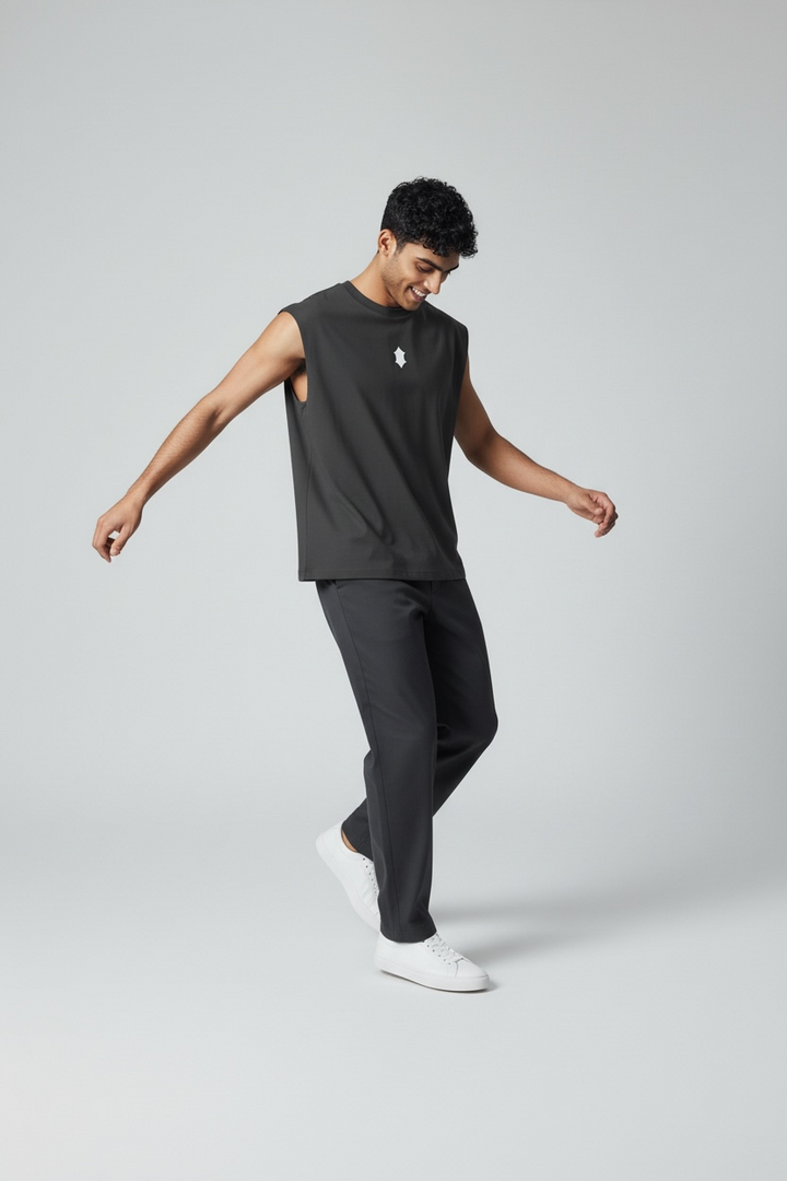 Strength Tank Top- Charcoal Grey
