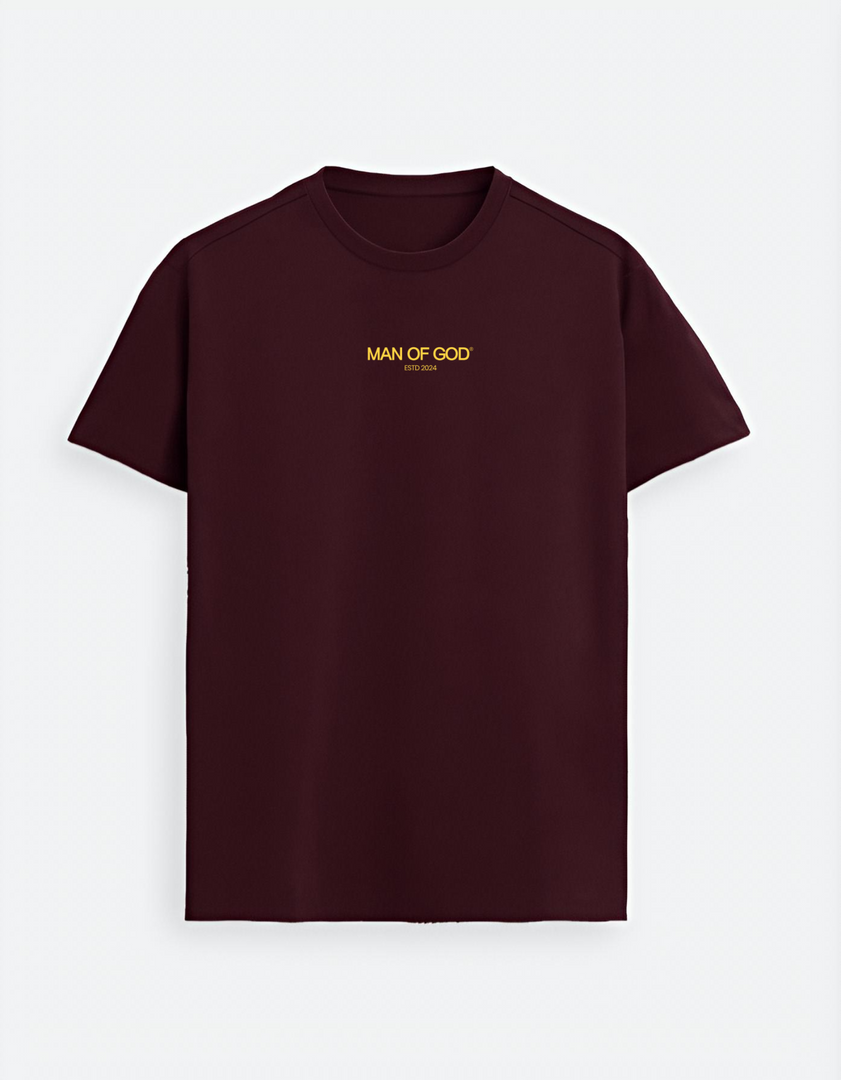 Supima Basics Tee- Maroon