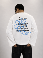 The Flower Waffle Knit Tee- Offwhite