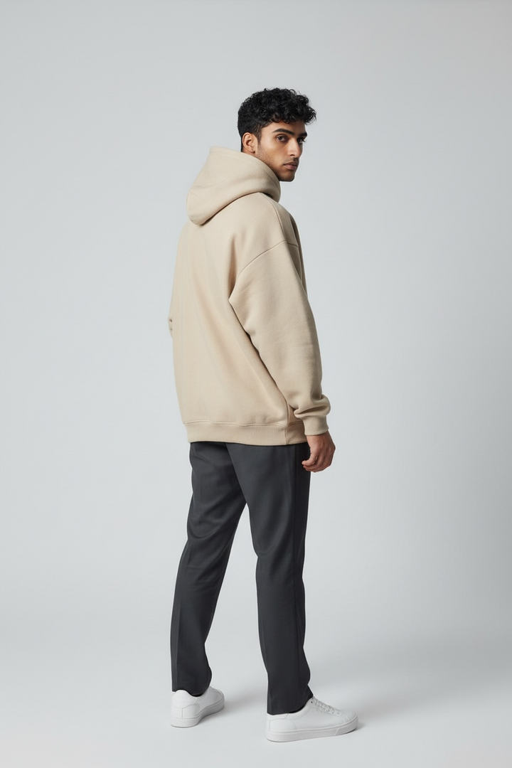 Basics Hoodie- Beige