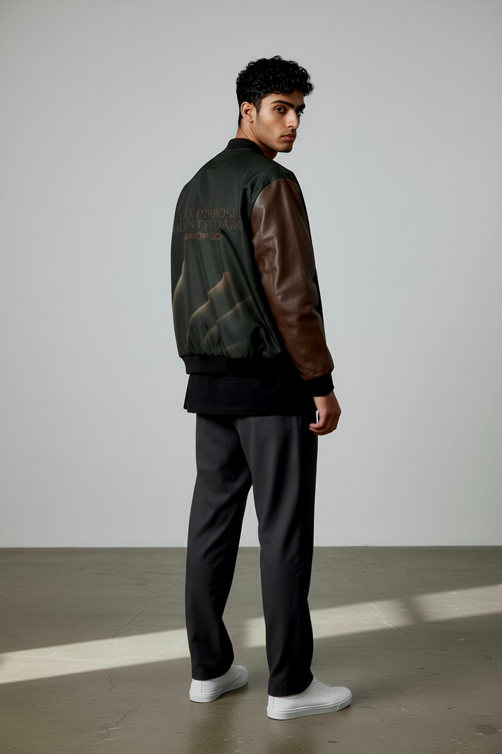 True Purpose Mesh Bomber Jacket