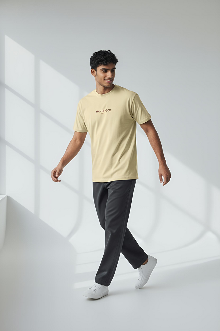Supima Basics Tee- Beige