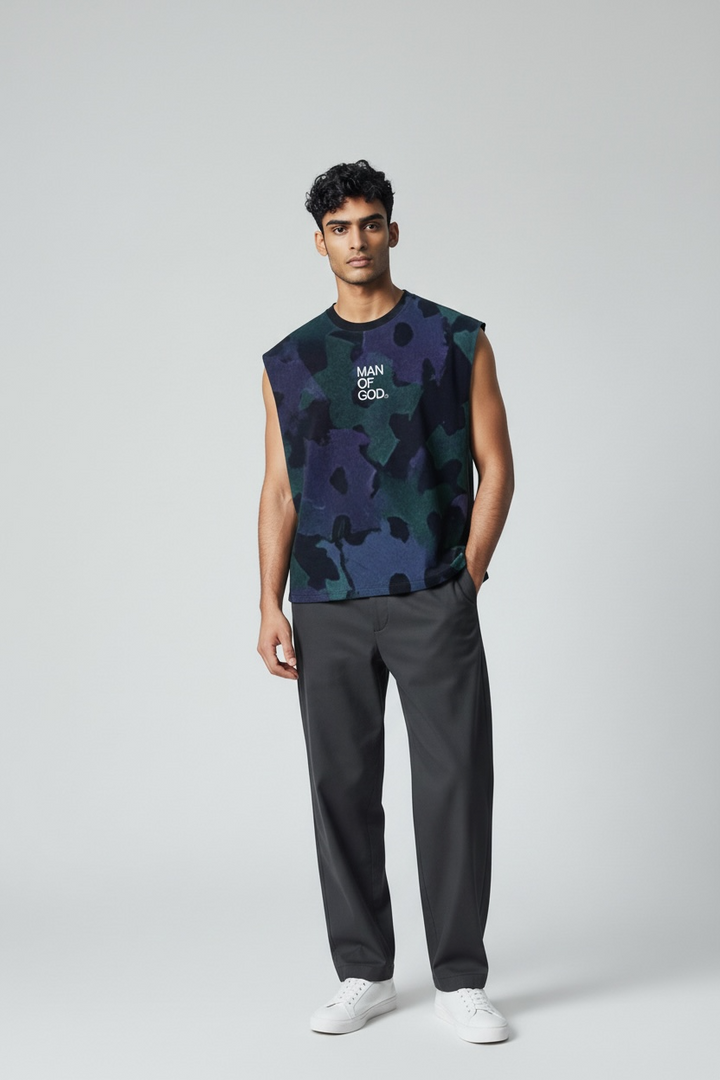 Archive Tank Top- Leaf Camo