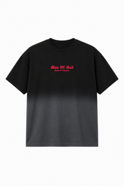 Calm Over Chaos Black Ombre Cropped Boxy Tee