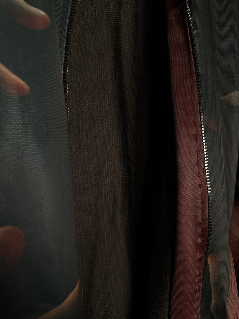 True Purpose Mesh Bomber Jacket