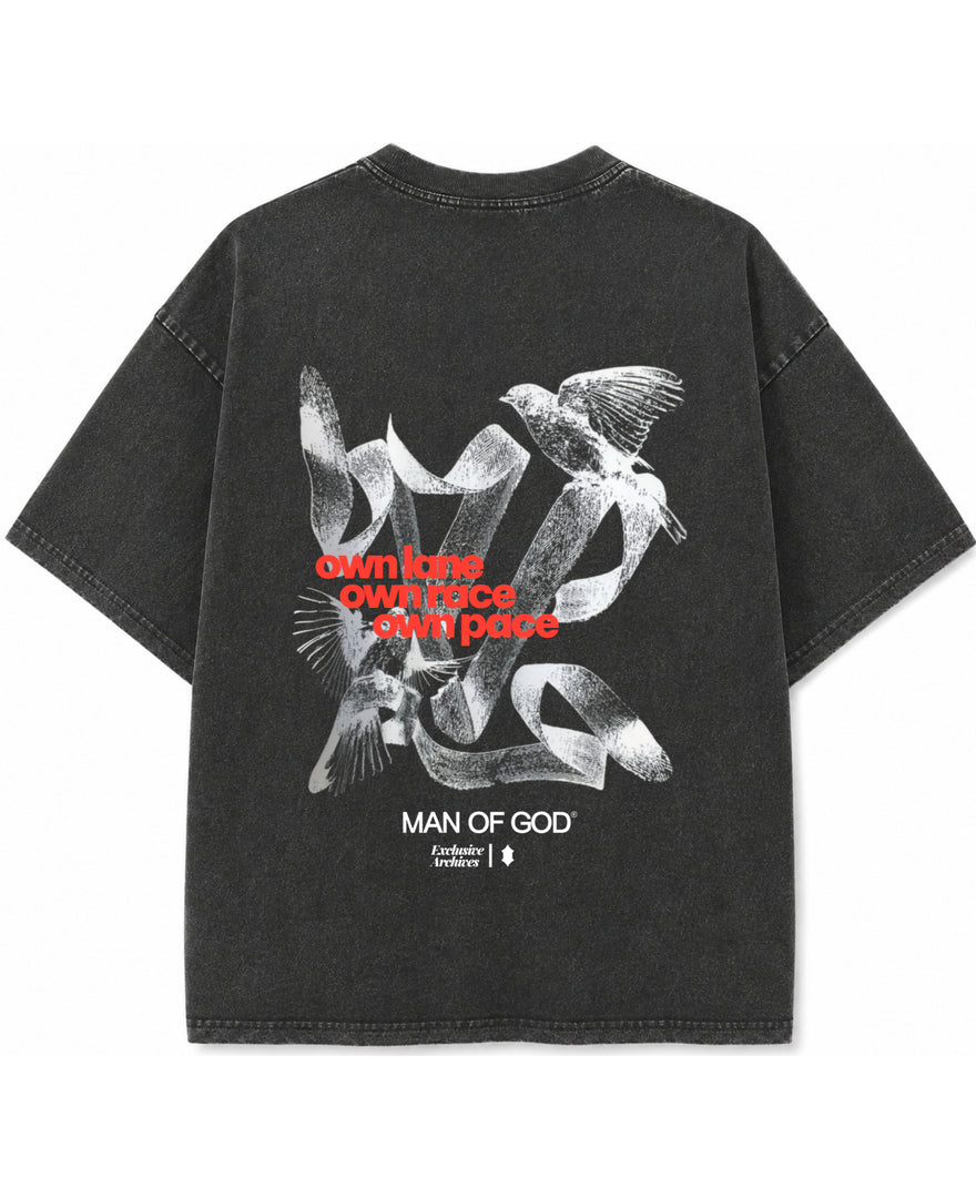 Own Pace Vintage Wash Faded Tee