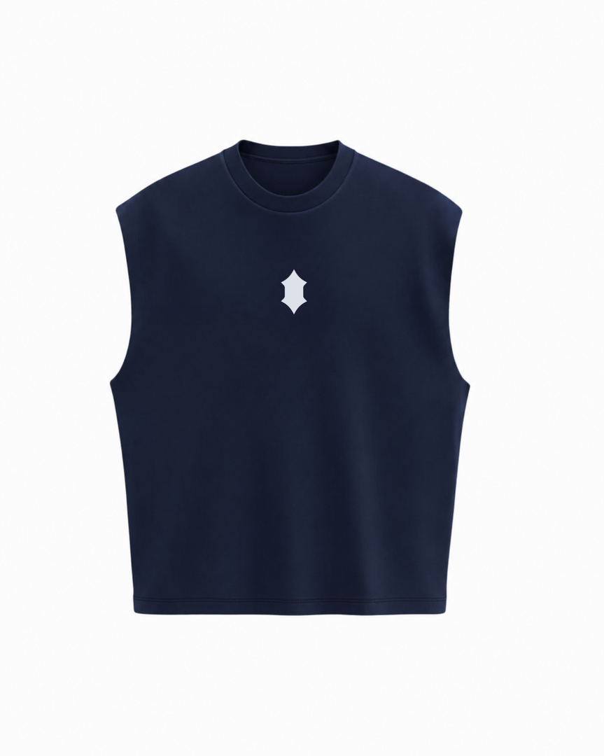 Intense Chaos Tank Top- Pearl Blue