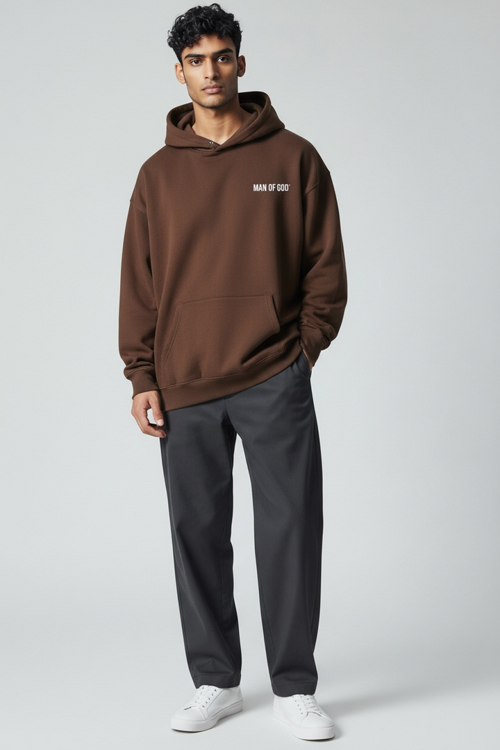 Basics Hoodie- Brown
