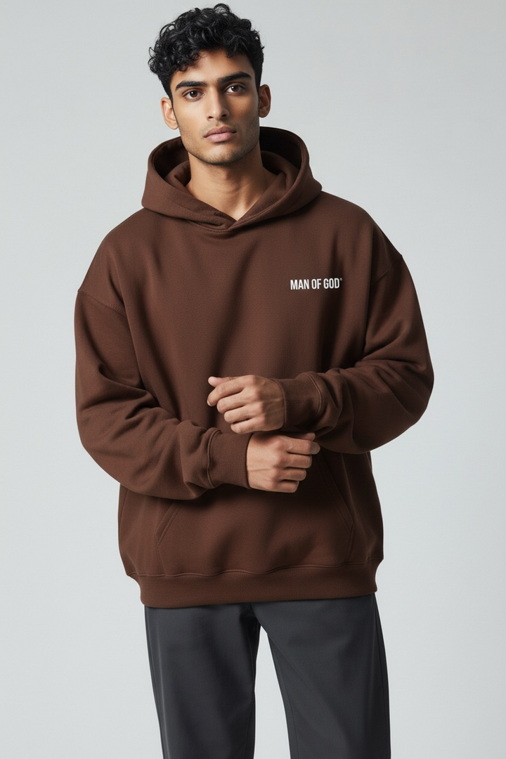 Basics Hoodie- Brown