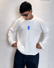 The Flower Waffle Knit Tee- Offwhite