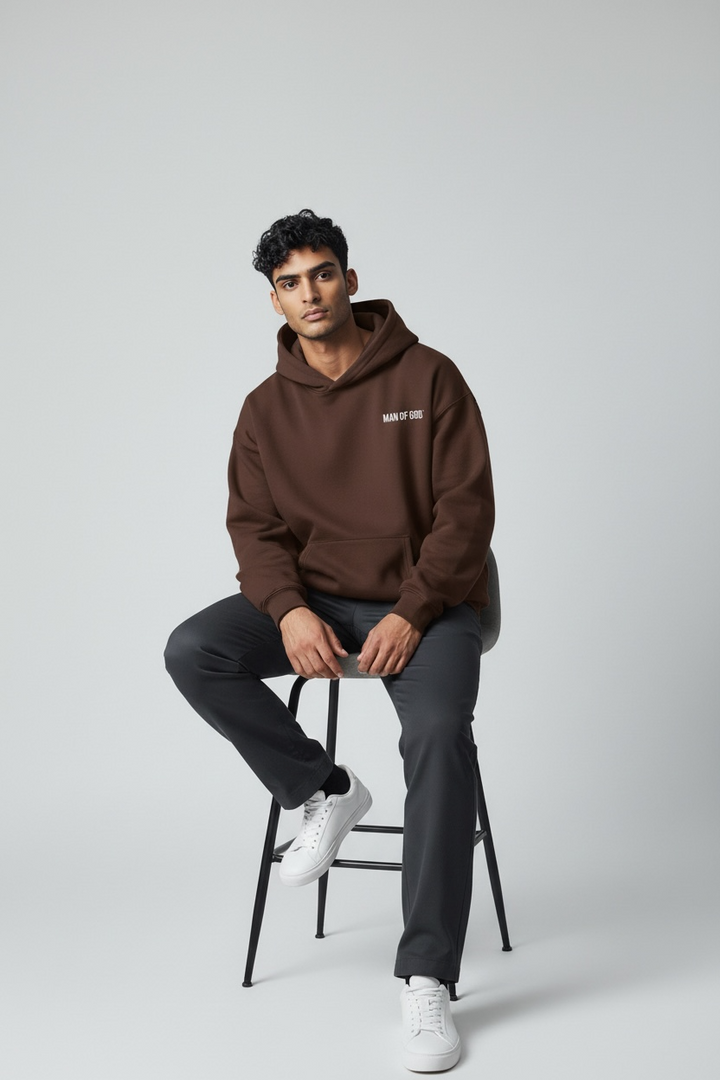 Basics Hoodie- Brown