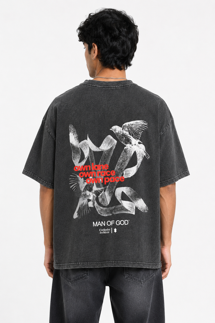 Own Pace Vintage Wash Faded Tee