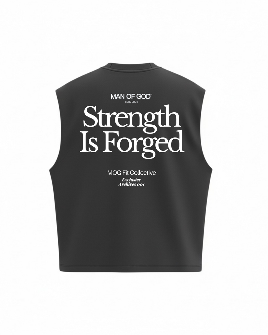 Strength Tank Top- Charcoal Grey
