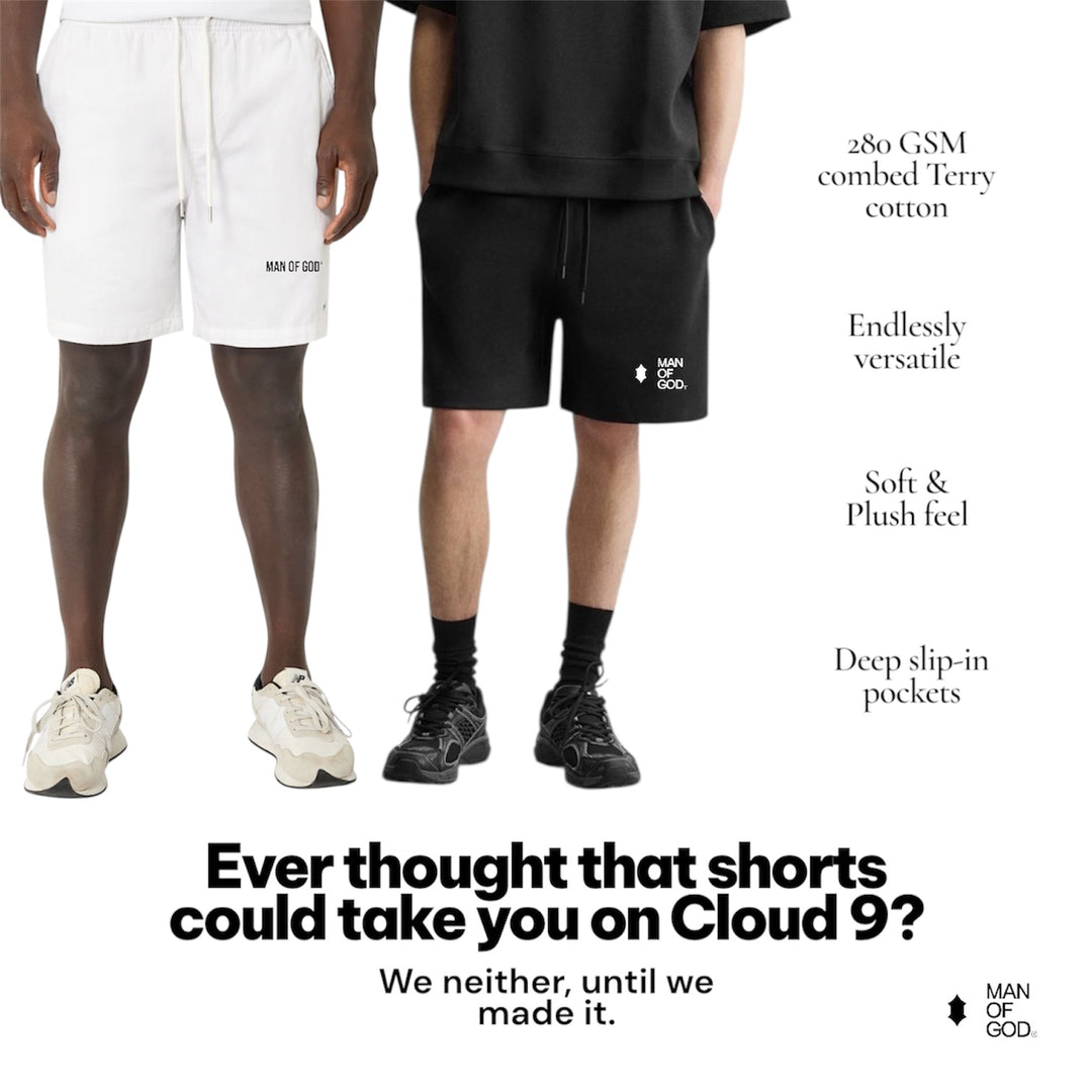 Terry Shorts- White