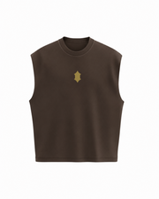 Slow Mornings Tank Top- Chocolate Brown