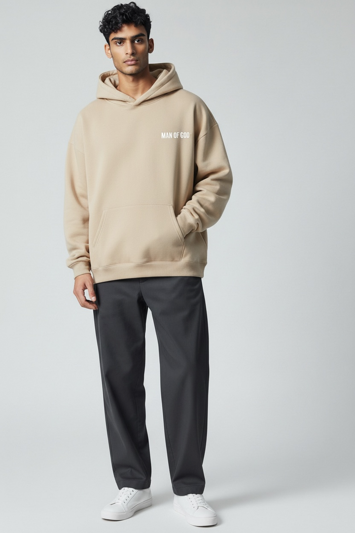 Basics Hoodie- Beige