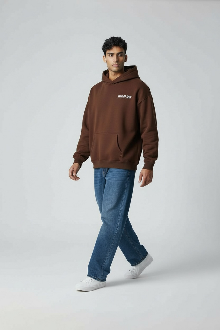 Basics Hoodie- Brown
