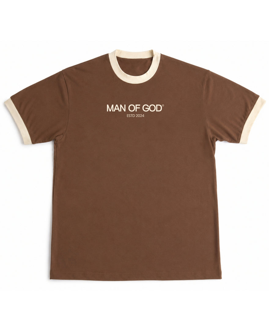 Ringer Tee- Mousse & Cream