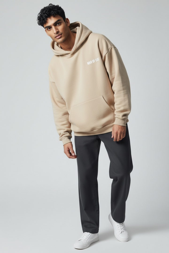 Basics Hoodie- Beige