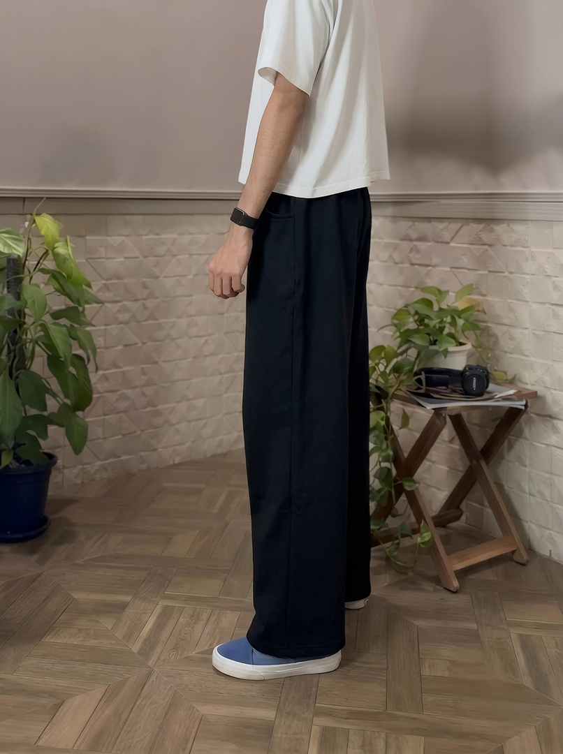 Baggy Heavyweight Sweatpants- Black