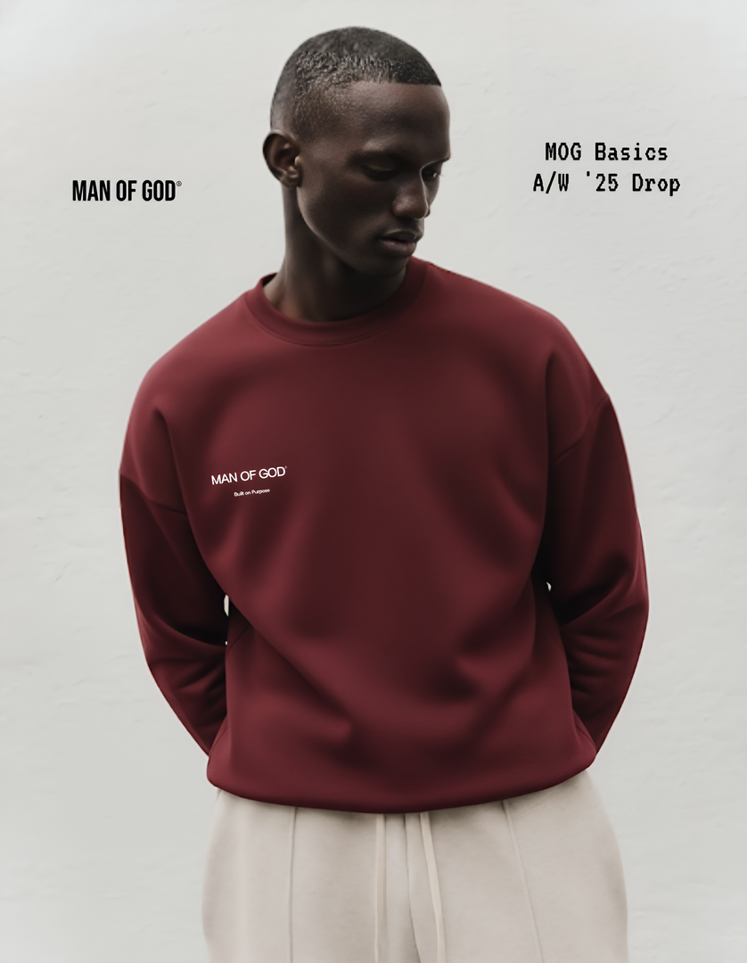 Basics Sweatshirt- Maroon