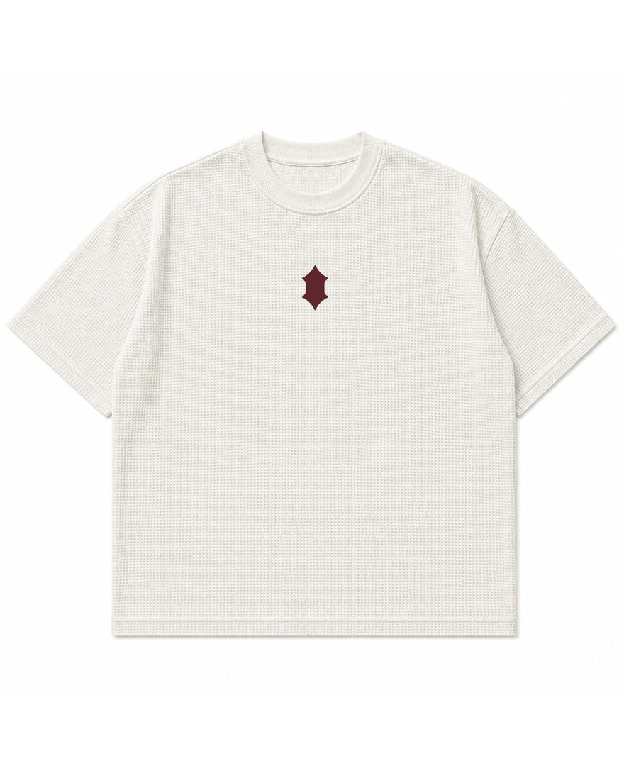 Made In Heaven Half Sleeve Ribbed Waffle Tee