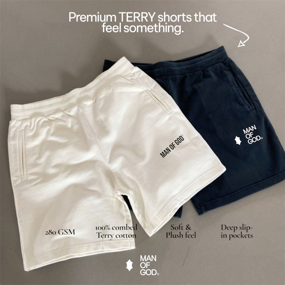 Terry Shorts- White