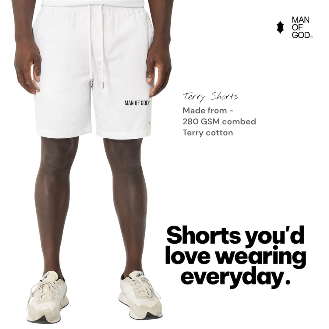 Terry Shorts- White