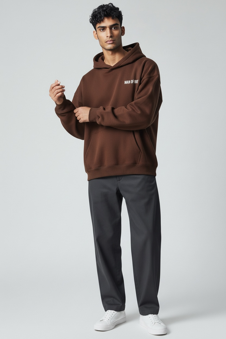 Basics Hoodie- Brown