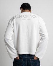 Waffle Knit Tee- Offwhite