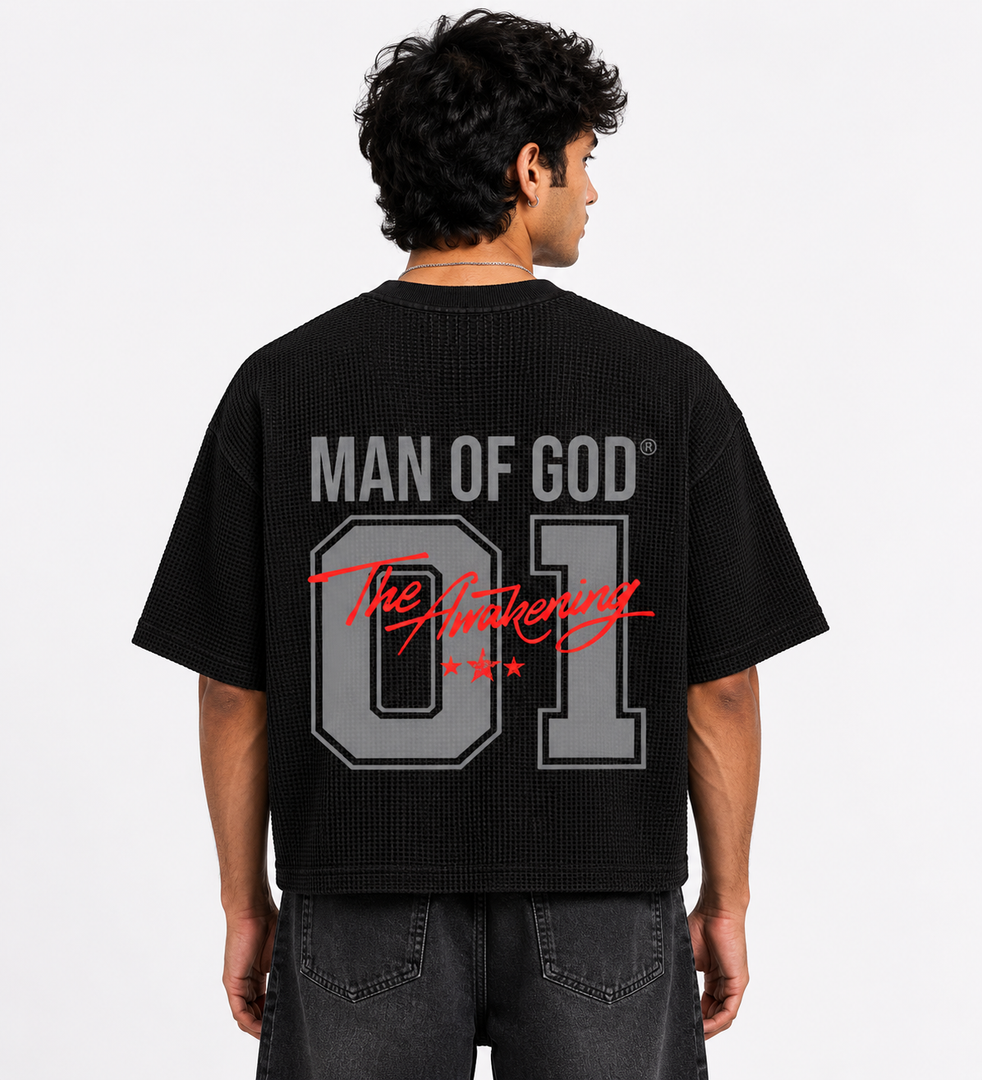 The Awakening Half Sleeve Ribbed Waffle Tee
