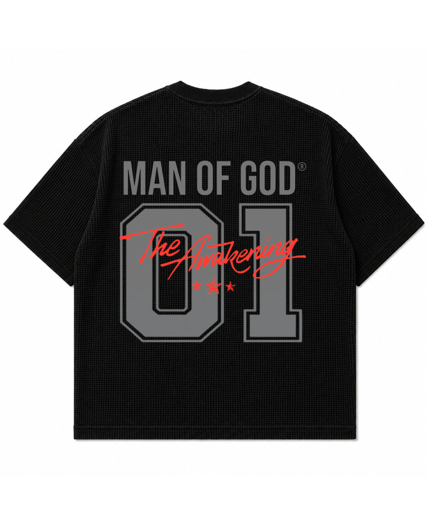 The Awakening Half Sleeve Ribbed Waffle Tee