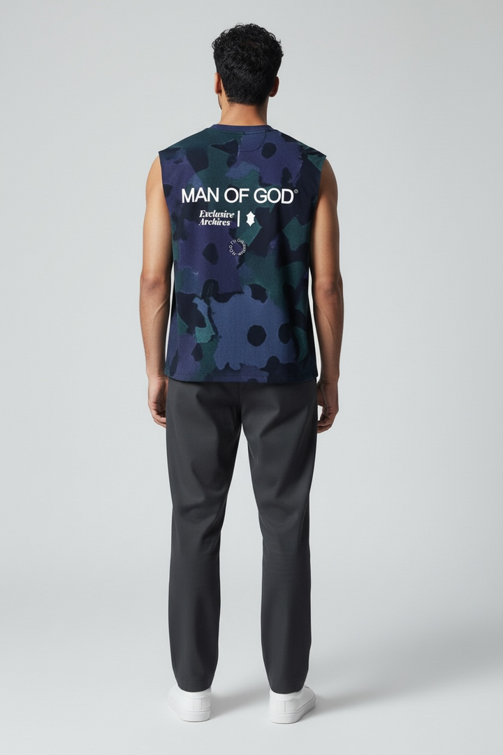 Archive Tank Top- Leaf Camo
