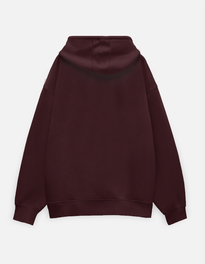 Basics Hoodie- Maroon