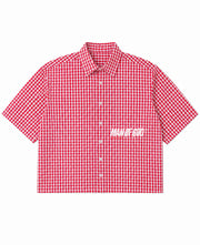 Trust Your Vision Oxford Boxy Shirt- Red Picnic
