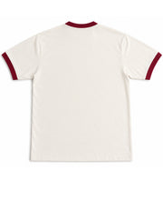 Ringer Tee- Maroon & Off-white