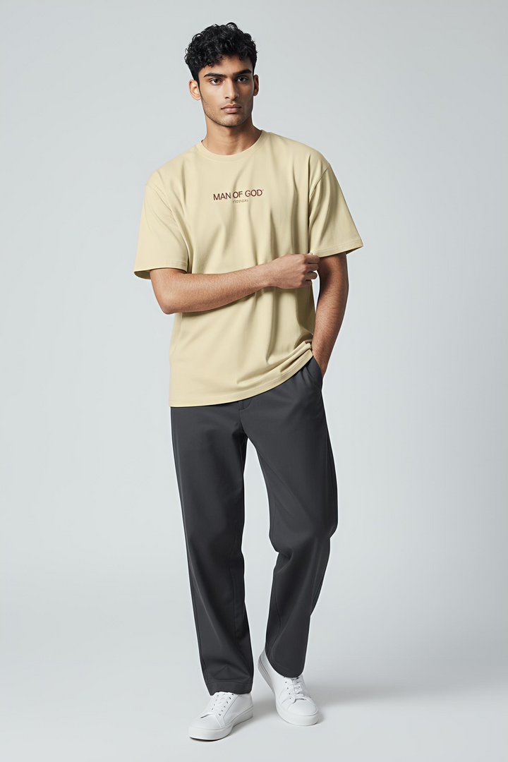 Supima Basics Tee- Beige