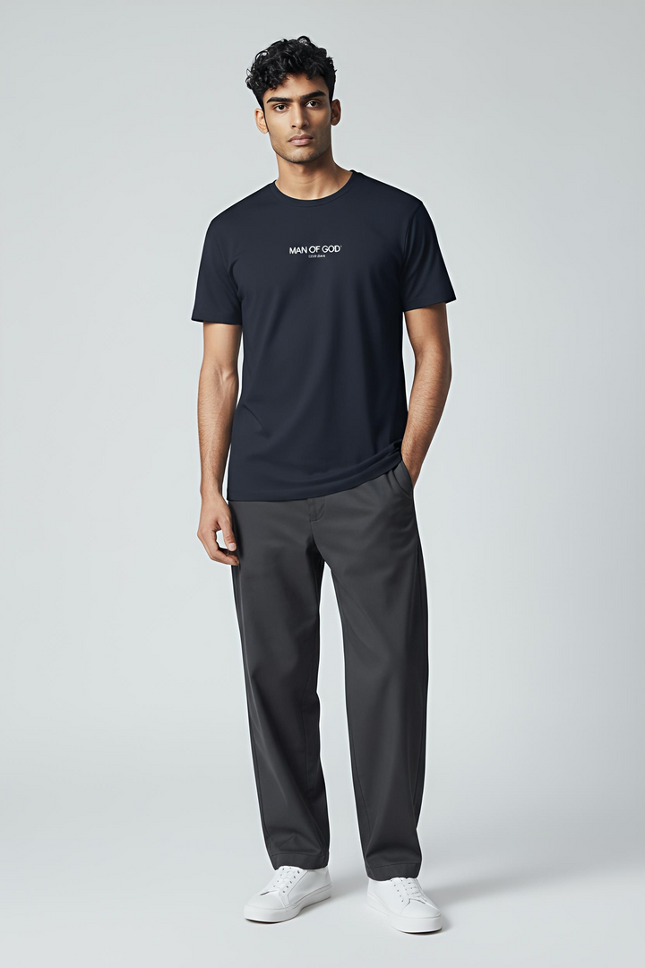Supima Basics Tee- Navy Blue