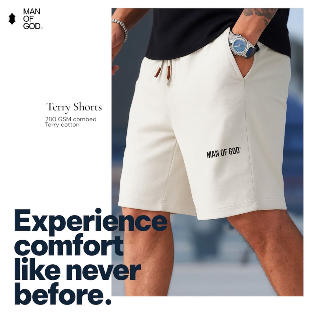 Terry Shorts- White