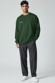 Basics Sweatshirt- Bottle Green