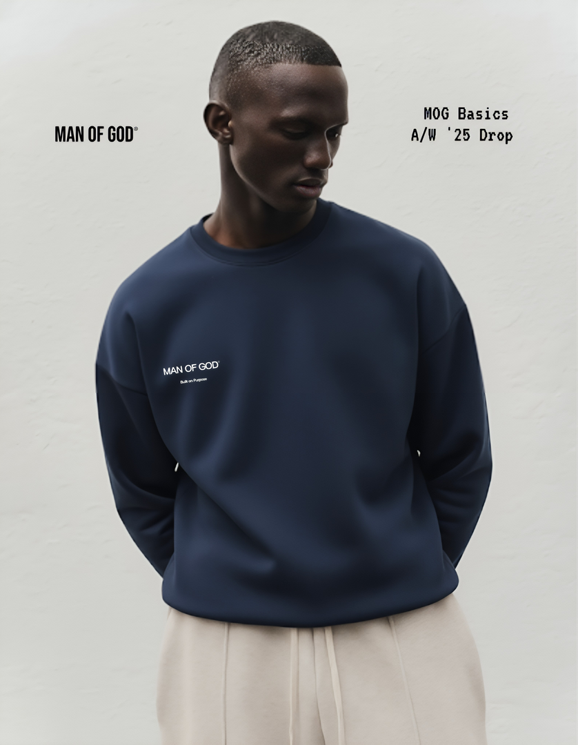 Basics Sweatshirt- Navy Blue