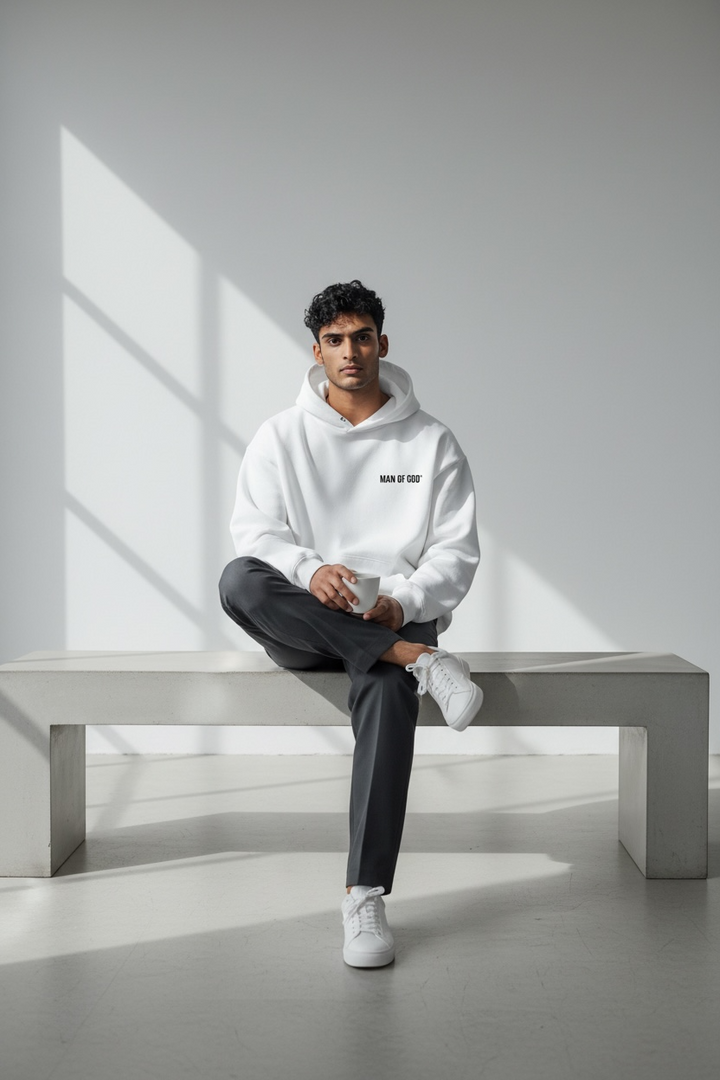 Basics Hoodie- White