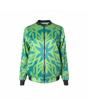 Eternal Bloom Mesh Bomber Jacket